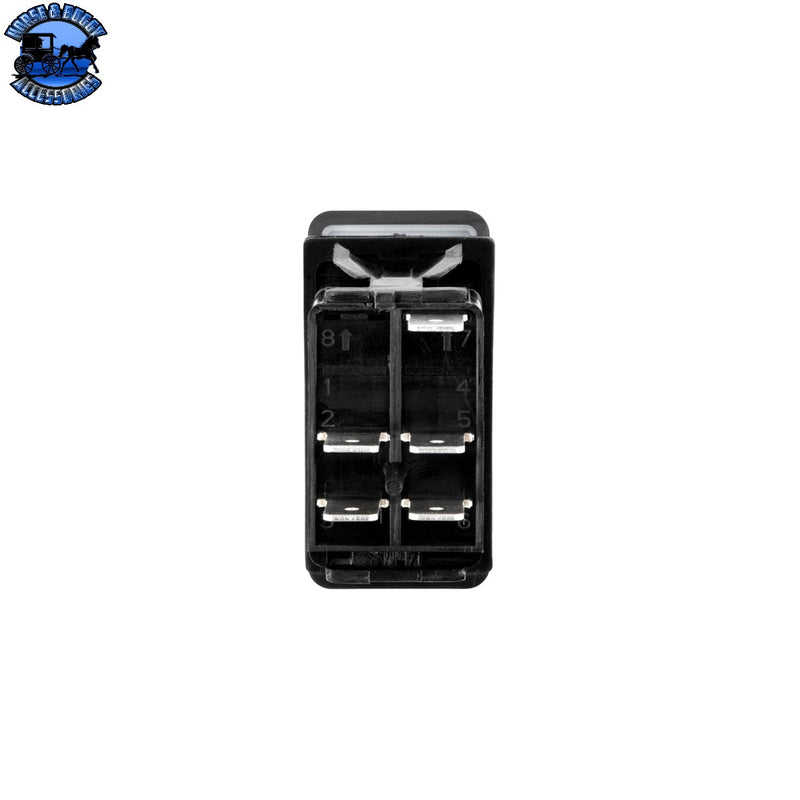 UP-98493 Red LED DPST Off/On Rocker Switch (Carling Style) 1 Pc