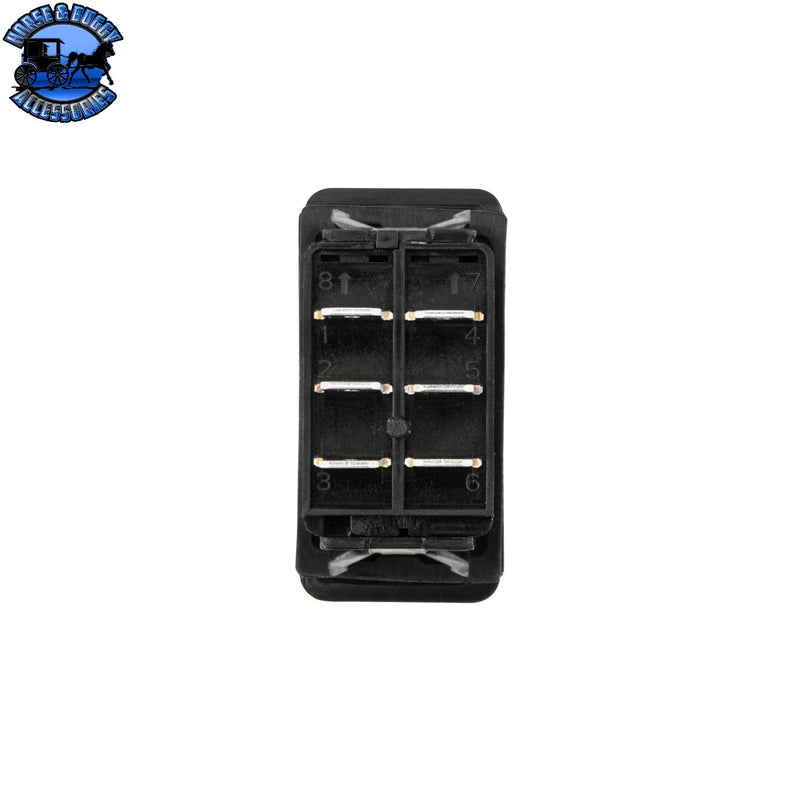 UP-98495 Black DPDT Mom. On/Off/On Rocker Switch (Carling S) 1 Pc