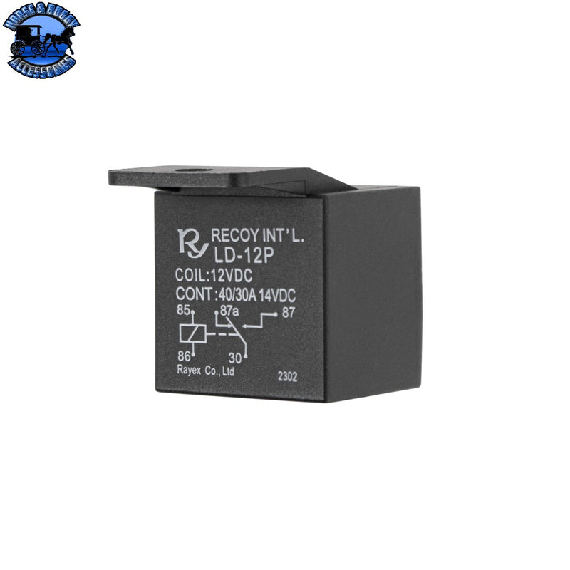 UP-98496 5 Pin Relay W/Tab 30/40 Amp 12 Volt