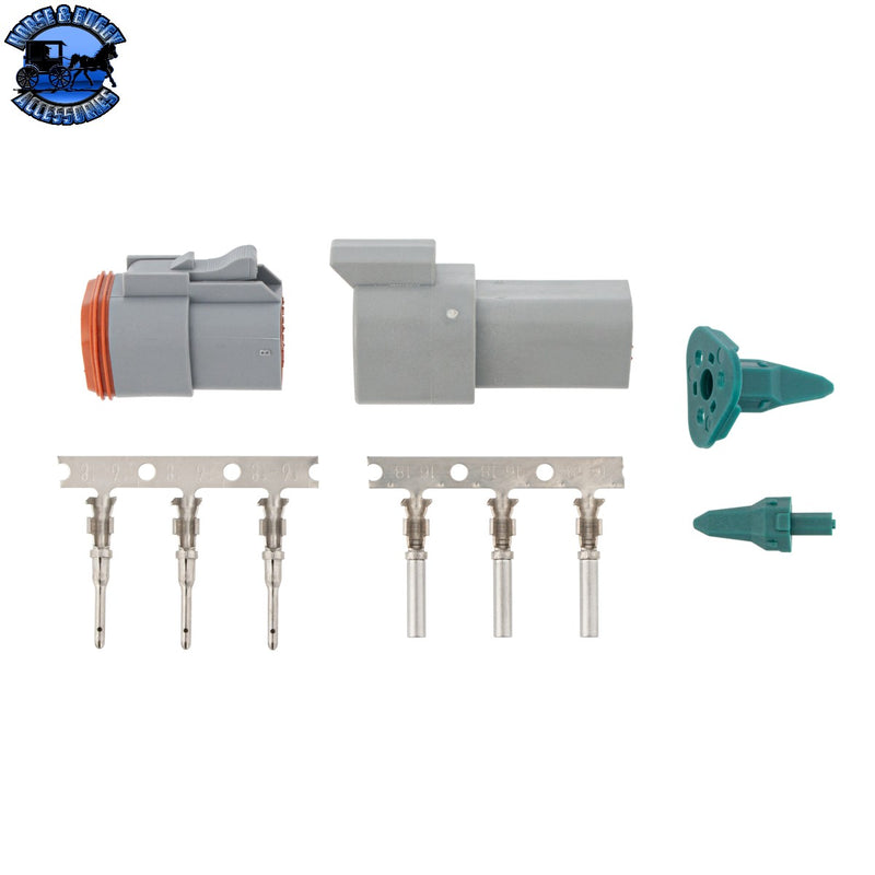 UP-98500 3-Wire Deutsch Style Amphenol AT Connector Project Kit 10Pcs