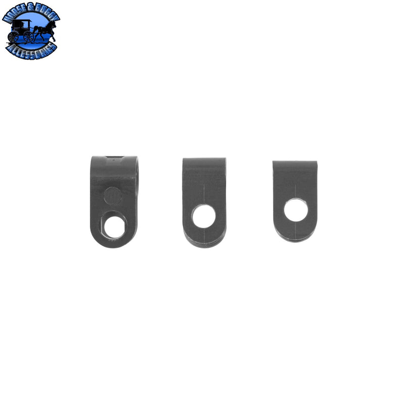 UP-98512 1/8, 3/16, 1/4 Nylon Clamp Assortment Black (18-Pack)