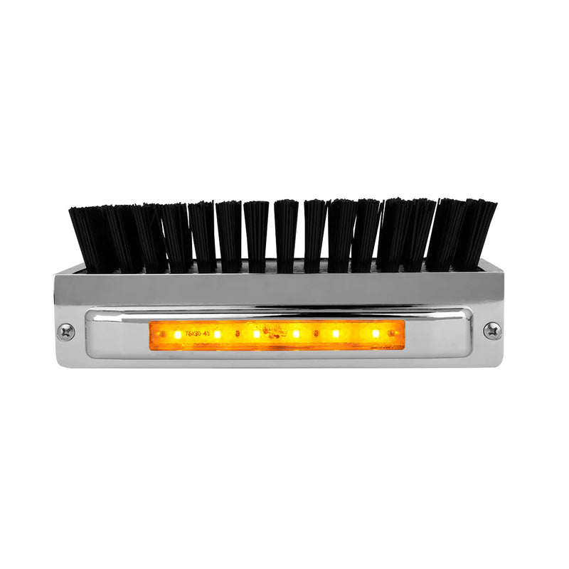 CR. ALUM. BOOT CADDIE W/ BLACK BRUSH & AMBER/AMB 6 LED LIGHT Dark Gray