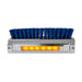 Dark Gray CHROME  ALUM. BOOT CADDIE W/ BLUE BRUSH & AMBER/AMB 6 LED LIGHT