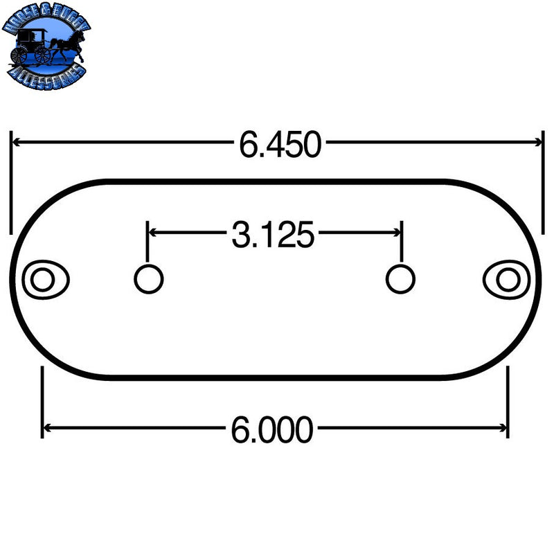 99011Y 60 SERIES OVAL TAIL LENS