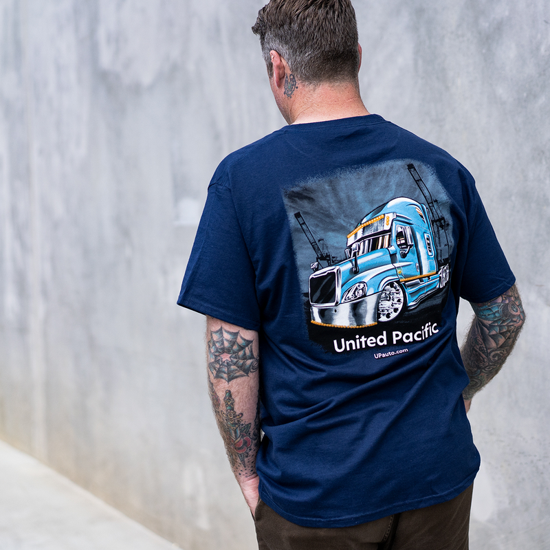 United Pacific Freightliner Truck T-Shirt - Medium
