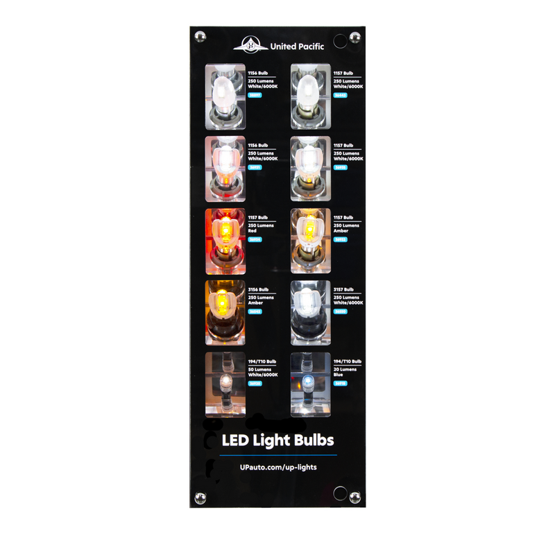 United Pacific LED Bulbs Display