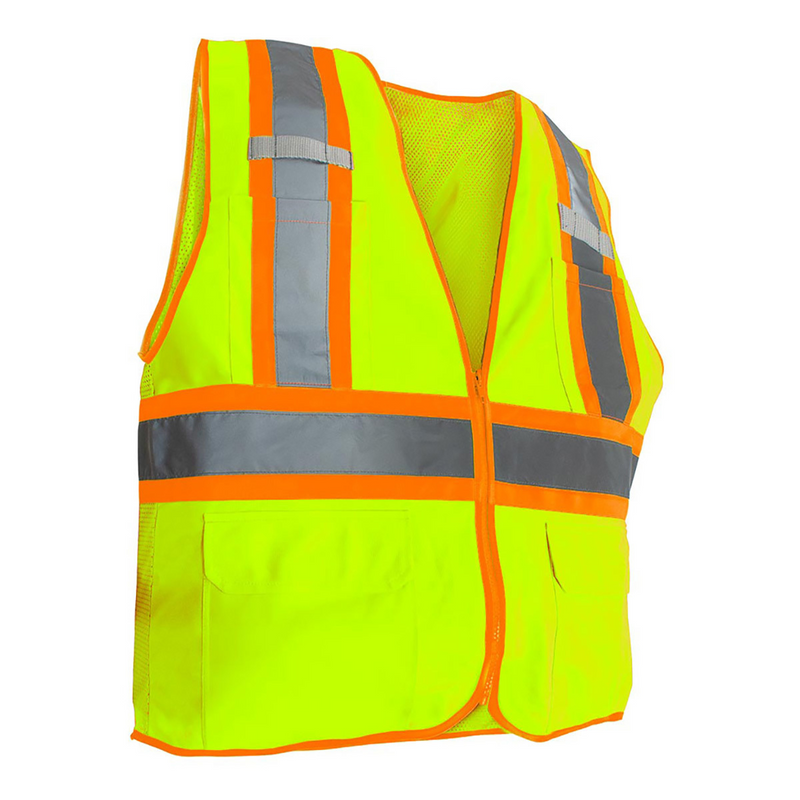 RigGear High Visibility Reflective Yellow Safety Vest-Small