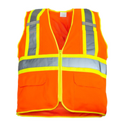 RigGear High Visibility Reflective Orange Safety Vest-Medium