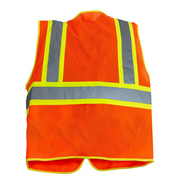 RigGear High Visibility Reflective Orange Safety Vest-Medium