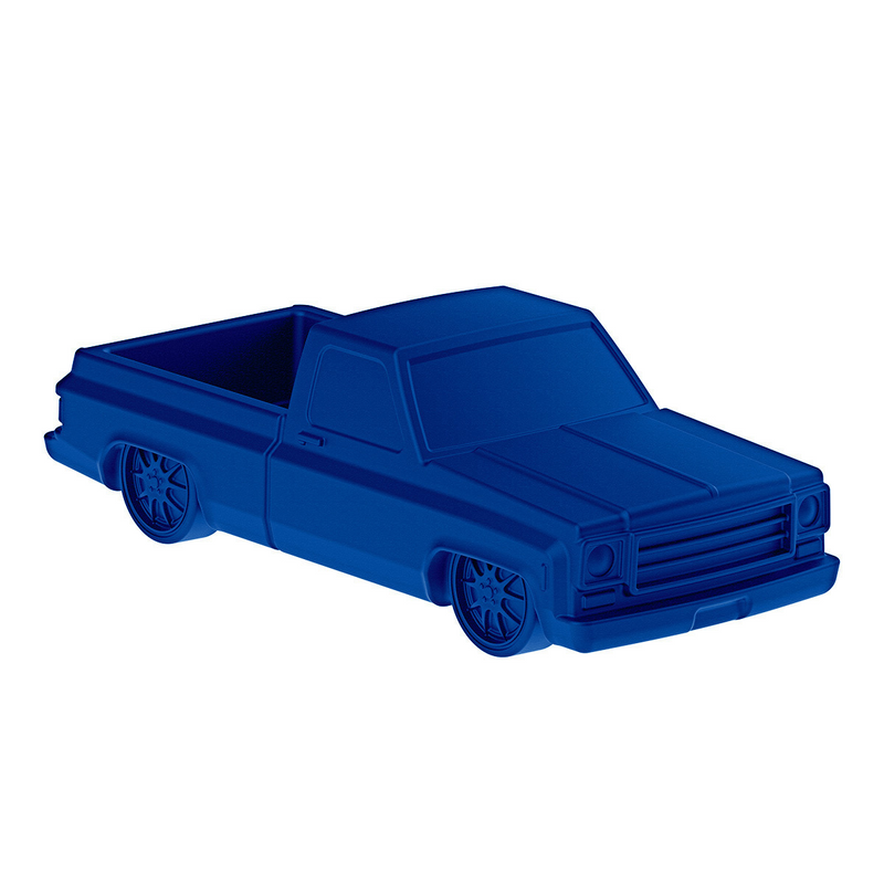 Solid Die-Cast 1973-1987 Chevrolet Truck Style Paper Weight-Indigo Blue