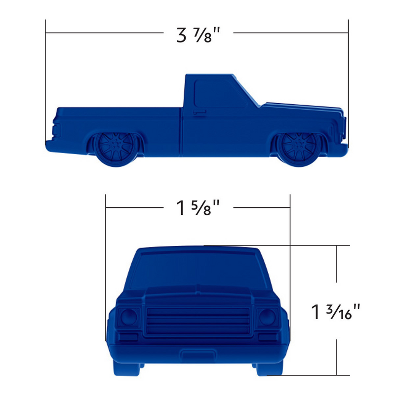Solid Die-Cast 1973-1987 Chevrolet Truck Style Paper Weight-Indigo Blue