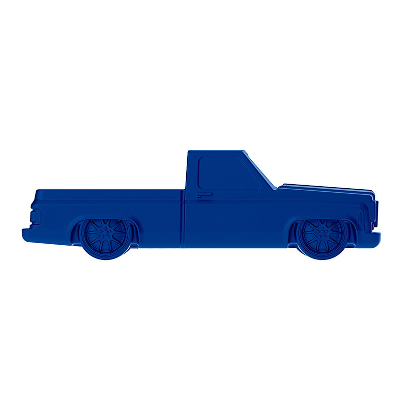 Solid Die-Cast 1973-1987 Chevrolet Truck Style Paper Weight-Indigo Blue