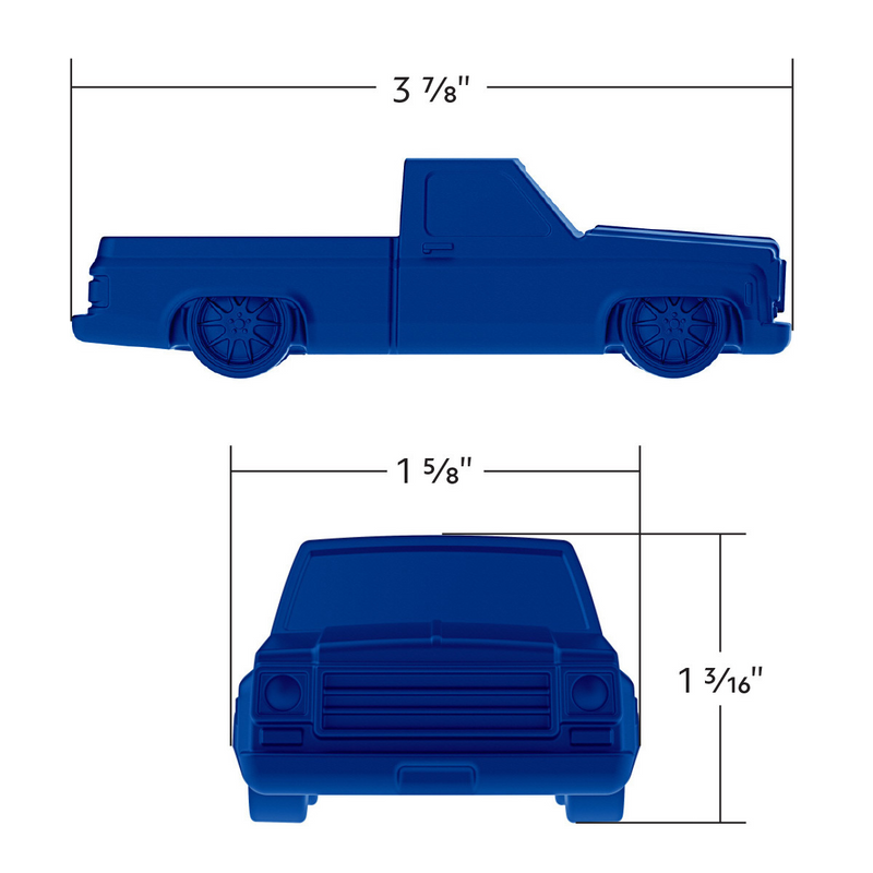 Solid Die-Cast 1973-1987 Chevrolet Truck Style Paper Weight-Indigo Blue