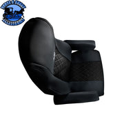 RIGGEAR NAPA FAUX LEATHER SEAT COVER SET FOR 2008-2025 FREIGHTLINER CASCADIA seat cover Black,Blue,Grey,Red Black
