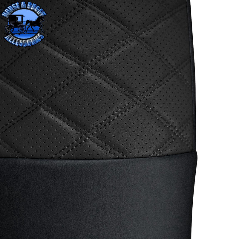 RIGGEAR NAPA FAUX LEATHER SEAT COVER SET FOR 2008-2025 FREIGHTLINER CASCADIA seat cover Black,Blue,Grey,Red Dark Slate Gray