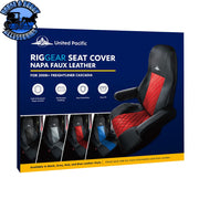 RIGGEAR NAPA FAUX LEATHER SEAT COVER SET FOR 2008-2025 FREIGHTLINER CASCADIA seat cover Black,Blue,Grey,Red Midnight Blue