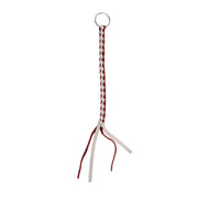 99497 RED&WHT AIR HORN MANUAL PULL BRAIDED CORD W/RING, 11"L Light Gray