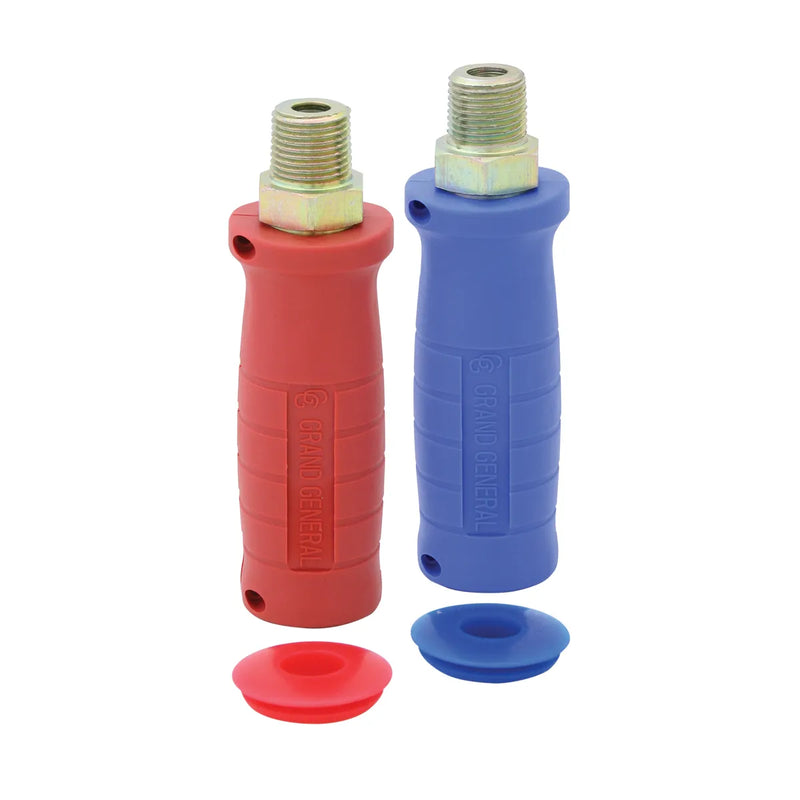 GLADHAND GRIPS W/ RED & BLUE DOUBLE LIP SEALS, 1/2" NPTF Maroon