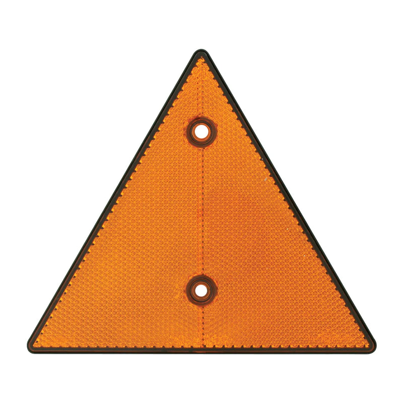 AMBER TRIANGLE SHAPE TWO HOLE REFLECTOR, 6" (W) X 5-1/4" (H) Chocolate