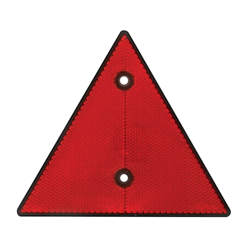 99555 RED TRIANGLE SHAPE TWO HOLE REFLECTOR, 6" (W) X 5-1/4" (H) Firebrick