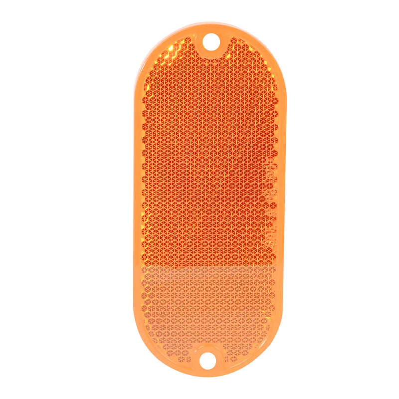 99560 OBLONG AMBER REFLECTOR W/ADHESIVE TAPE Coral