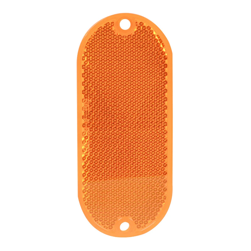 99565 OBLONG AMBER REFLECTOR W/HOLES Coral