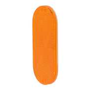 99565 OBLONG AMBER REFLECTOR W/HOLES Dark Orange