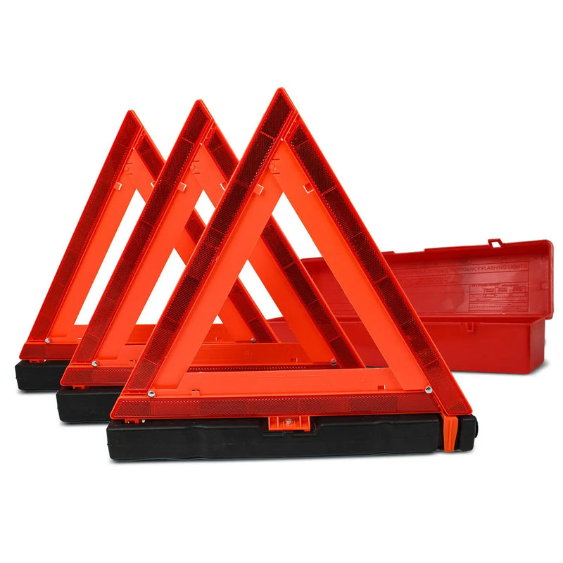 99580 RED WARNING TRIANGLE, SET OF 3 Firebrick