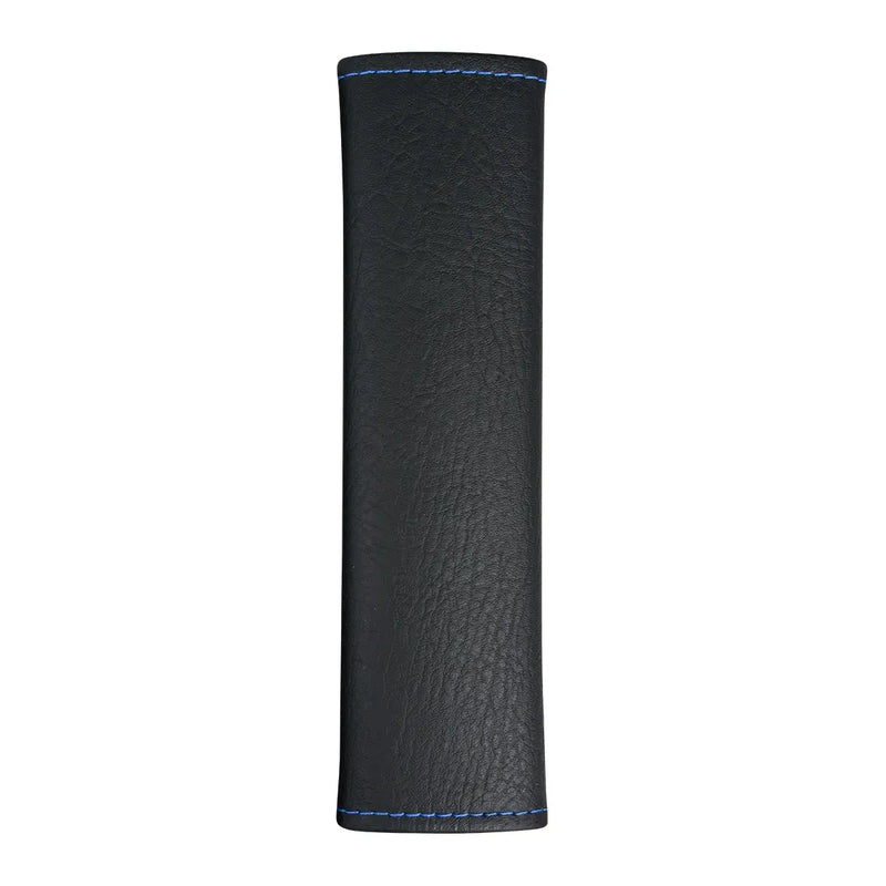 BLACK W/ BLUE STITCHING SEAT BELT COMFORT PAD COVER Dark Slate Gray