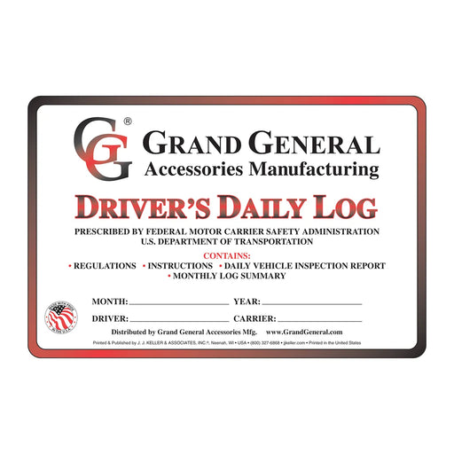 99905 SPANISH DRIVER DAILY LOG W/ SIMPLIFIED DVIR, BOOK FORMAT A Dim Gray