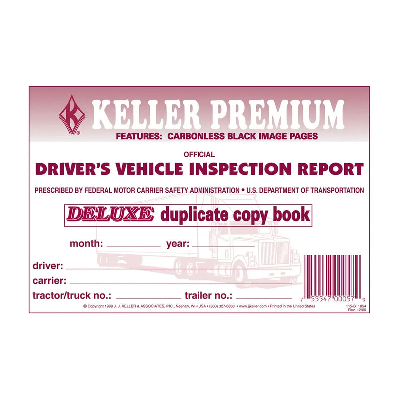 DRIVER VEHICLE INSPECTION REPORT, CARBONLESS Misty Rose