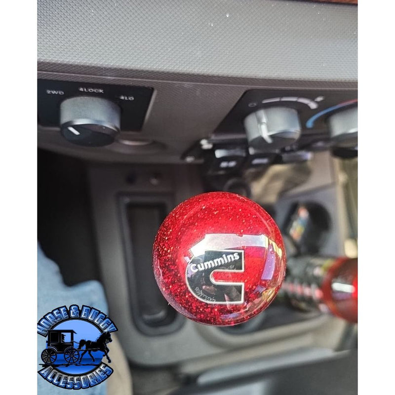 Cummins Logo Shift Knobs (M10x1.50 female threads) (Fits 5,6 speed man — Horse & Buggy Accessories