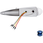 DOUBLE FURY 17 LED DUAL FUNCTION WATERMELON TORPEDO CAB LIGHT (Choose LED Color) CAB LIGHT Amber and Blue,Amber and Green,Amber and Purple Light Gray