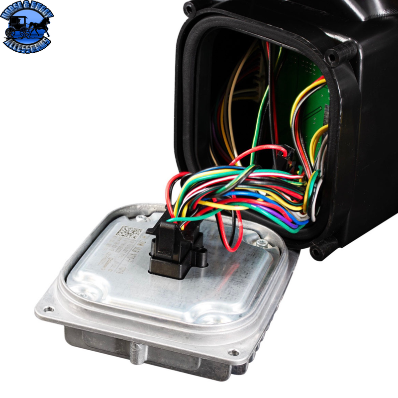 Full LED Headlight With Switchable Sequential Turn Signal. 2018-2024 Volvo VNL (Choose Side)