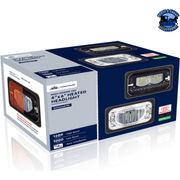 ULTRALIT - HEATED 4" X 6" LED HEADLIGHT WITH GLASS LENS & ALUMINUM HOUSING (Choose Color) (Choose High or Low) Heated LED Headlight Chrome / Low Beam,Chrome / High Beam,Black / Low Beam,Black / High Beam Midnight Blue