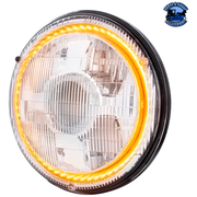 ULTRALIT - HIGH POWER LED 7" PROJECTION LIGHT WITH DUAL COLOR LED HALO & CLASSIC STYLE LENS #31499 LED Headlight Light Gray
