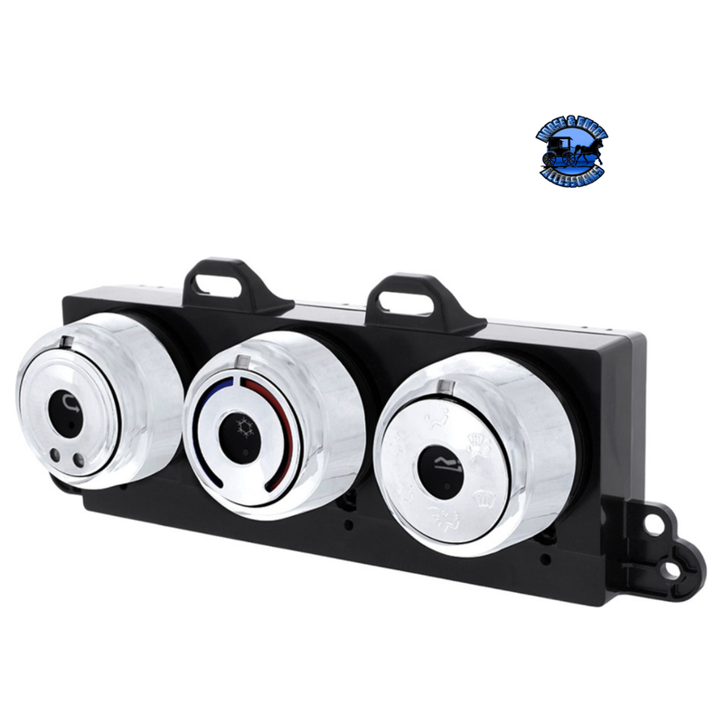 CHROME PLASTIC A/C CONTROL 6-PIECE DIAL COVERS FOR 2018-2023 FREIGHTLINER CASCADIA #42426 Dial Cover Light Gray