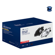 SINGLE LED FOG LIGHT FOR 2018-2024 FREIGHTLINER CASCADIA - COMPETITION SERIES (Choose Color) (Choose Side) Headlight Chrome / Driver's Side,Chrome / Passenger's Side,Black / Driver's Side,Black / Passenger's Side Midnight Blue