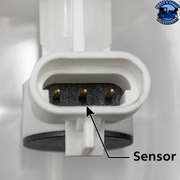 PRESSURIZED COOLANT RESERVOIR & COOLANT LEVEL SENSOR FOR 2013-2021 KENWORTH T680 #26000 Coolant Reservoir and Sensor Gray