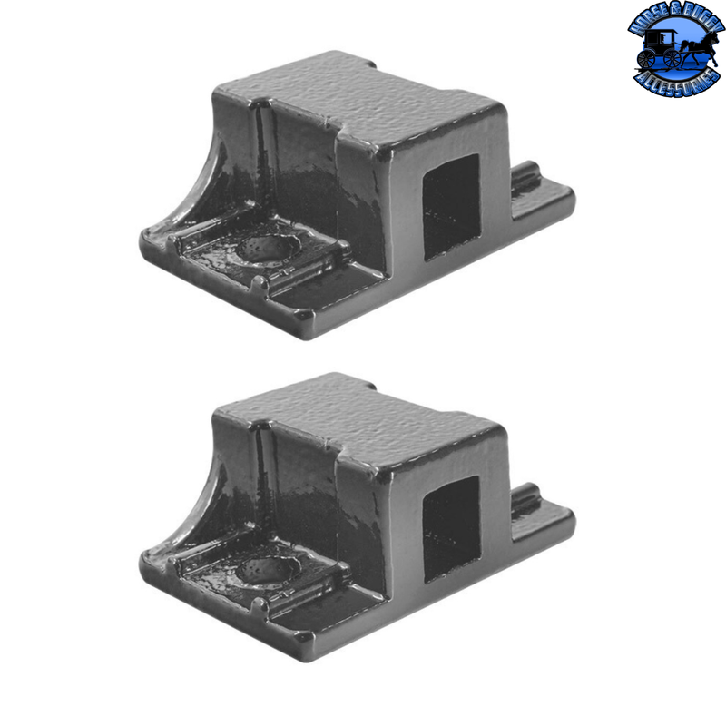 Black Straight Mud Flap Hangers With Mounting Hardware #67032