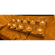 SS-1740 PETERBILT 589 STRAP-MOUNT FRONT AIR CLEANER BRACKET w/ (5) WATERMELON (SOLD IN PAIRS) Air Cleaner Sienna