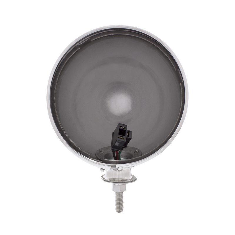 7" Chrome Dietz Style Headlight Housing Only and 34222 Pigtail (Pair)