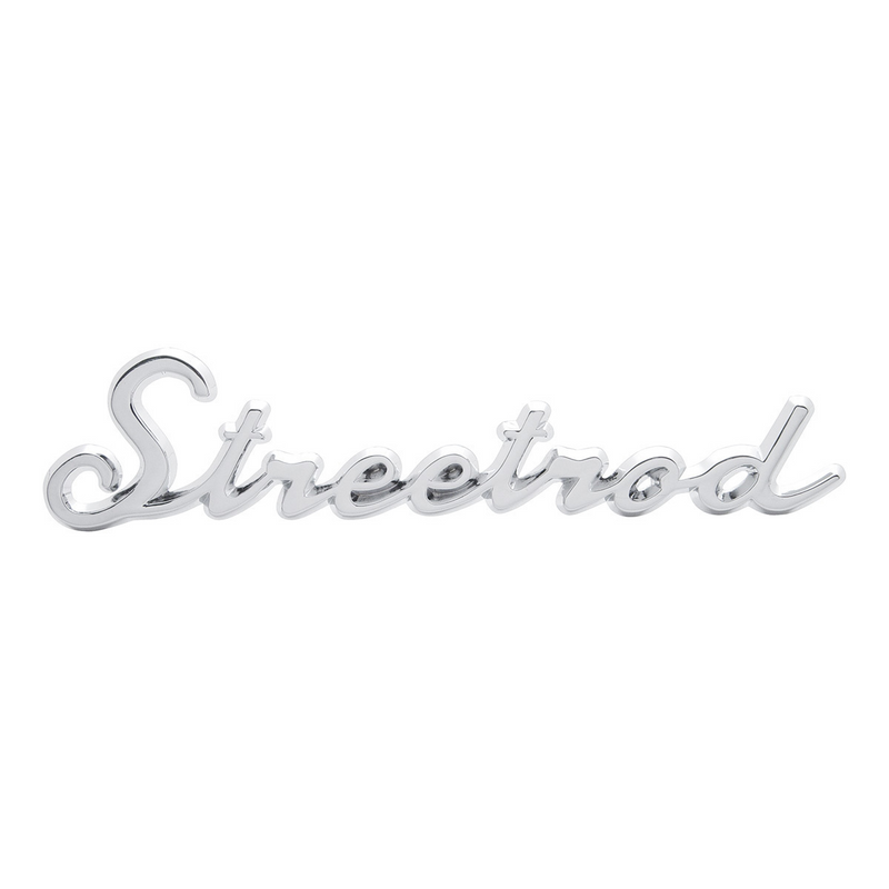 Chrome "Streetrod" Script Emblem With Stud