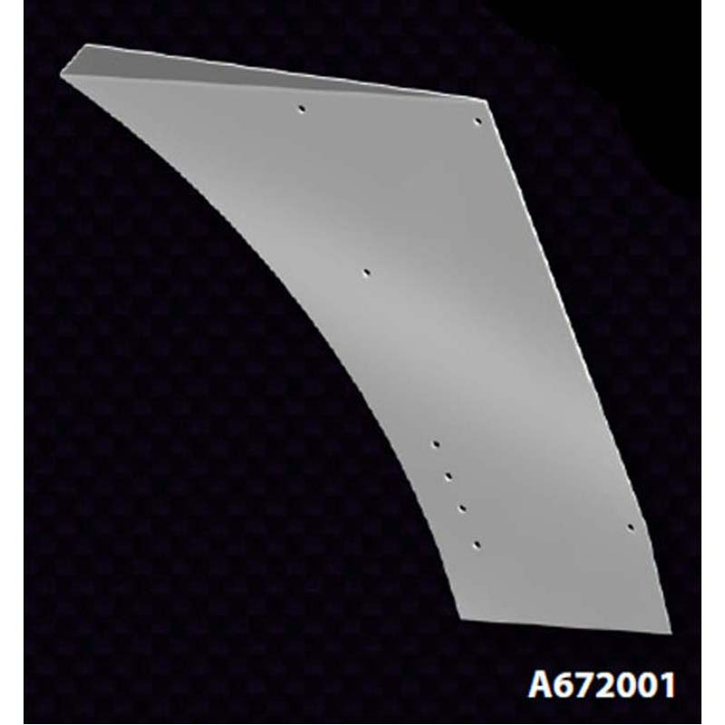 A672001 LOWER HOOD PANEL PR PB 379 EXT HOOD SS Black