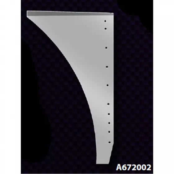 A672002 LOWER HOOD PANEL PR PB 379 SHORT HOOD SS Peterbilt Black