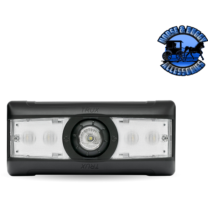 Light Gray Trux LED Interior Projector Dome & Map Cab Light for Peterbilt - 9 Diodes (Choose Color) Black