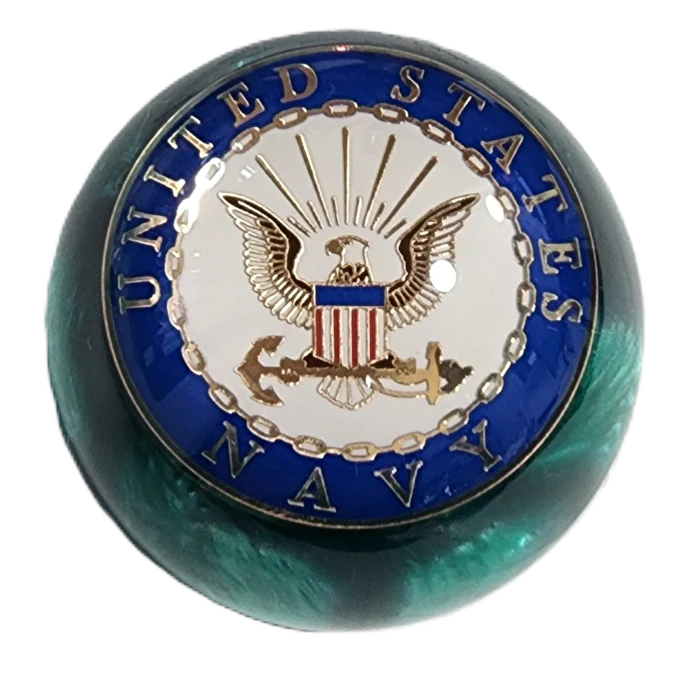 Pearl Green United States Navy Shift Knob (1/2"-13 Female Threads)