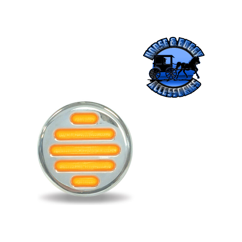 2" Round Trux Dual Revolution LEDs (Choose Color and Style) 2" ROUND Amber to Blue - 7 Diodes,Amber to Green - 7 Diodes,Amber to Purple - 7 Diodes,Amber to Red - 7 Diodes,Red to Blue - 7 Diodes,Red to Green - 7 Diodes,Red to Purple - 7 Diodes,Red to White - 7 Diodes,Amber to White Flatline - 9 Diodes,Red to Blue Flatline - 9 Diodes Gray