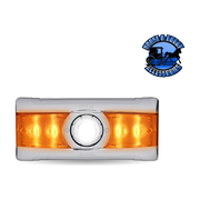 Trux LED Interior Projector Dome & Map Cab Light for Peterbilt - 9 Diodes (Choose Color) Chrome,Black Gray