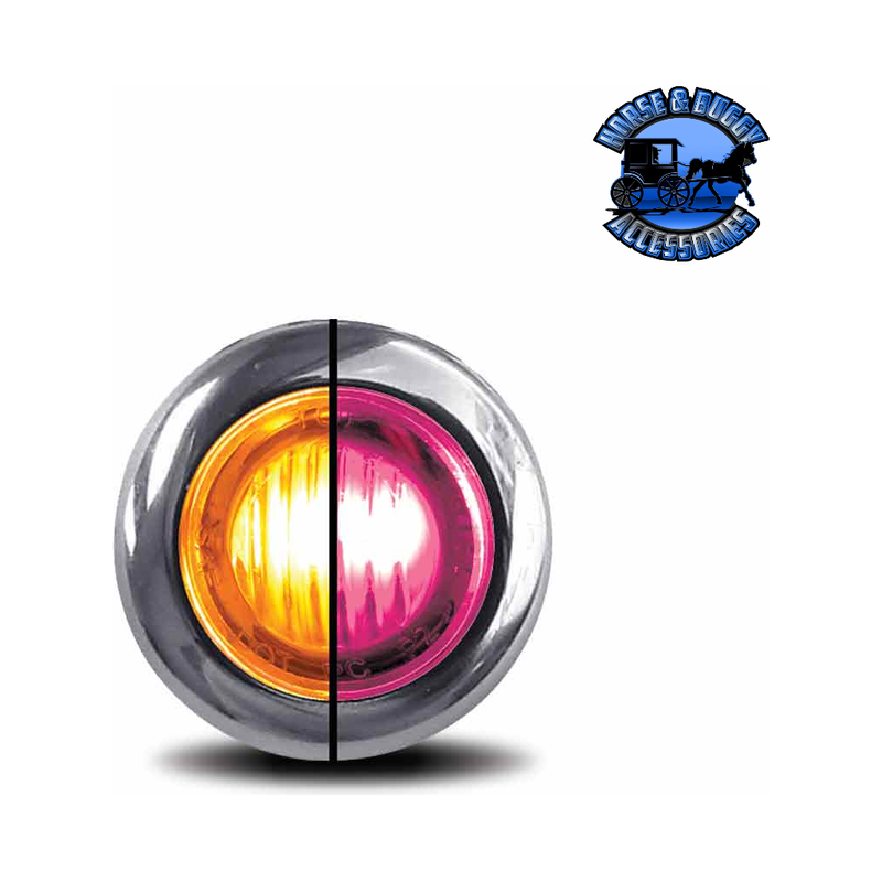 3/4" Trux Dual Revolution LEDs (Choose Color and Style) 3/4" Light 3/4″ Amber to Pink Round – 2 Diodes Light Slate Gray